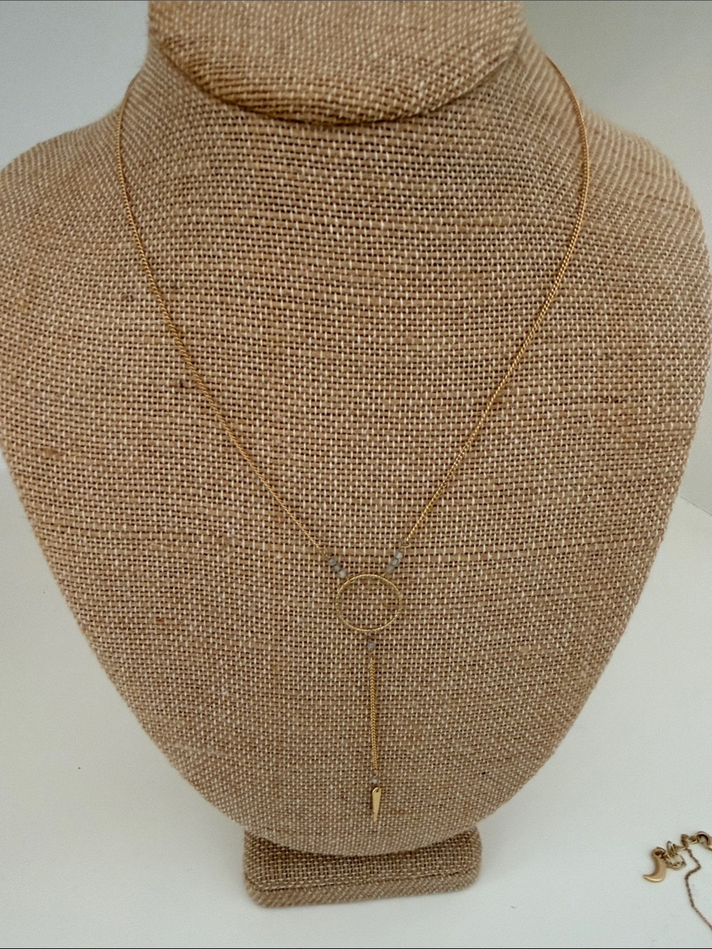 Two Luna Norte necklaces - Moonstone and Labradorite 14k over brass - Picture 5 of 8